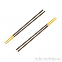 Silicone Tip Chopstick Set  Set of 2  Yellow - B01BLQ0ZA6